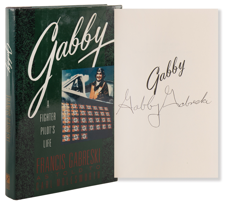 Lot 393 Gabby Gabreski Signed Book - A Fighter Pilot's Life