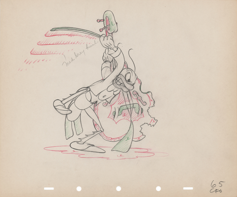 Lot 811 Cricket bassist production drawing from Woodland Cafe