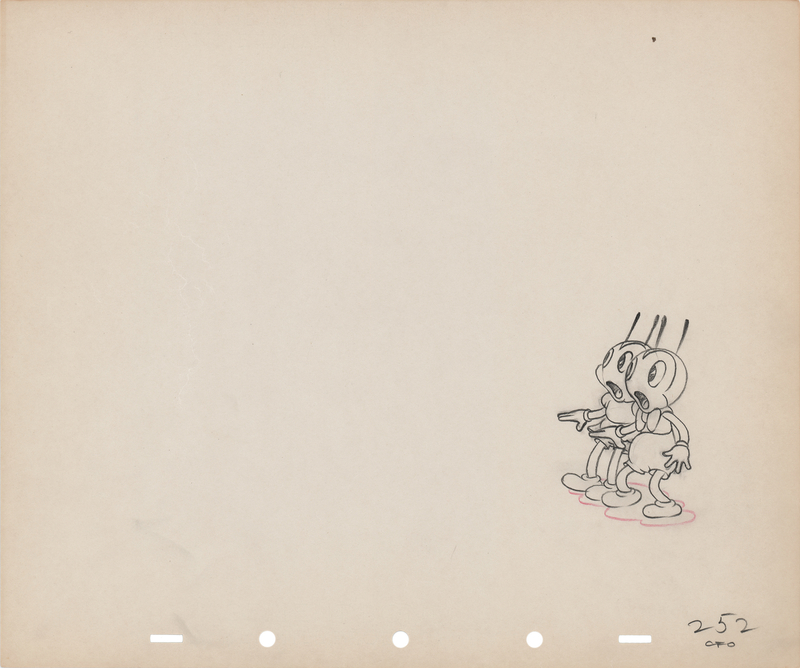 Lot 809 Bugs production drawing from Woodland Cafe