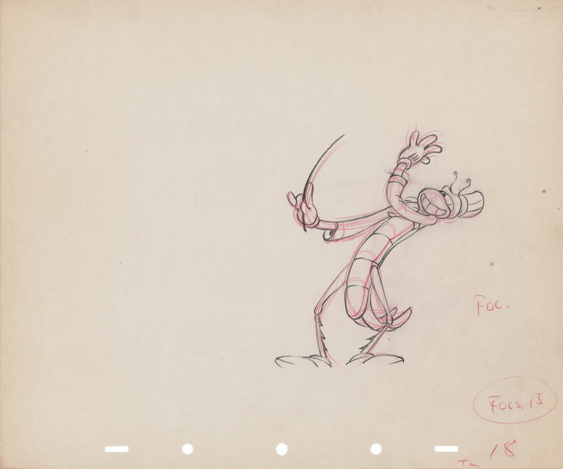 Lot 812 Cricket conductor production drawing from Woodland Cafe