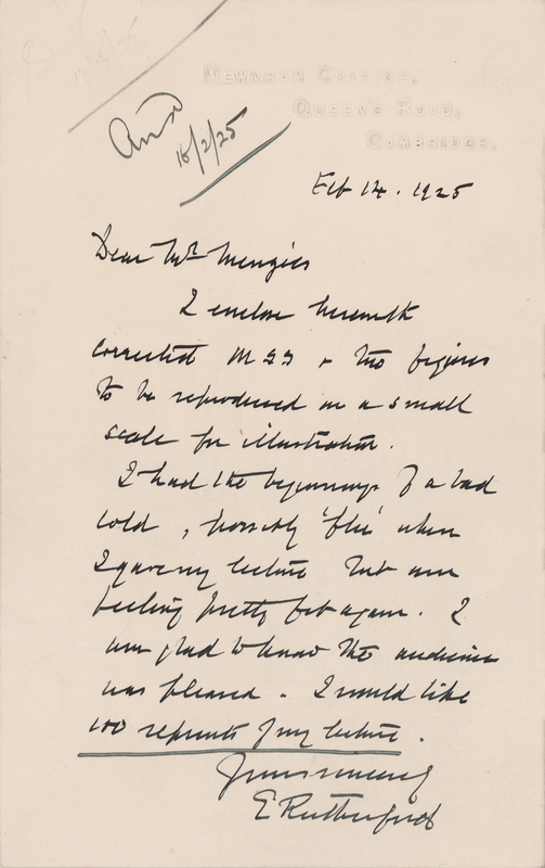 Lot 360 Ernest Rutherford Autograph Letter Signed
