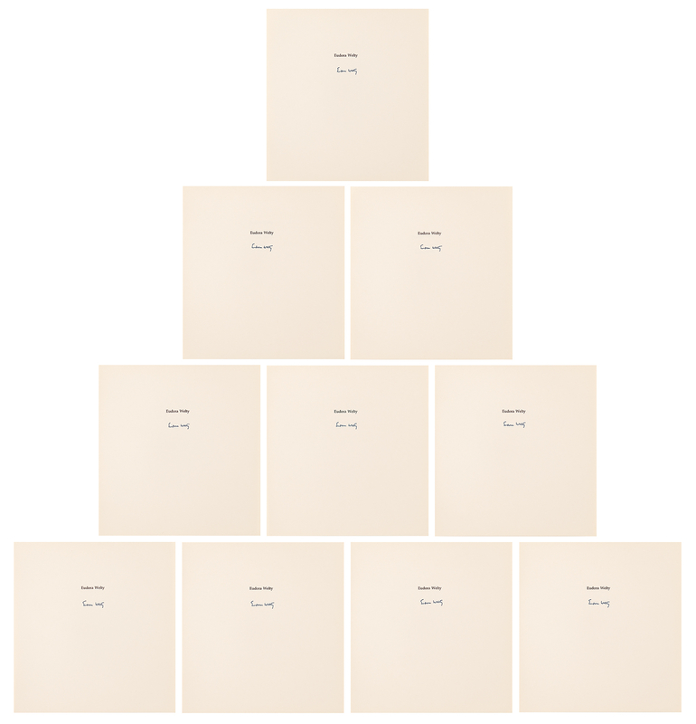 Lot 526 Eudora Welty (10) Signed Unused Book Pages