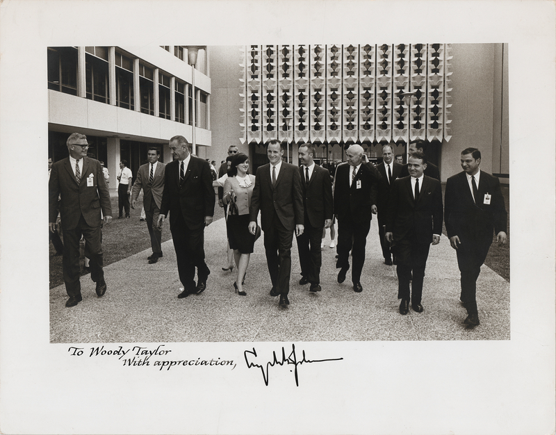 Lot 40 Lyndon B. Johnson Oversized Signed Photograph