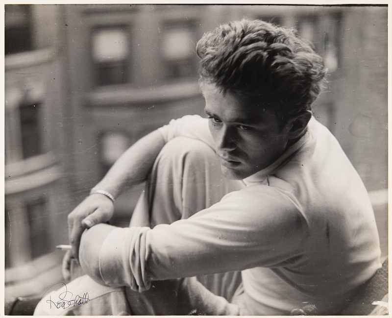 Lot 573 James Dean Oversized Original Photograph by Roy Schatt