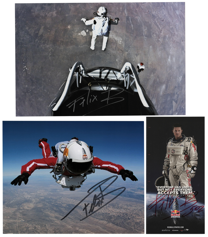 Lot 412 Felix Baumgartner (3) Signed Items