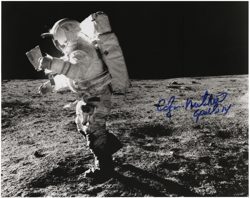 Lot 474 Edgar Mitchell Signed Photograph