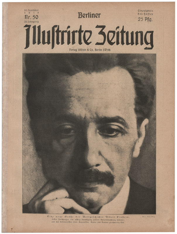 Lot 157 Albert Einstein Portrait by Suse Byk on Berliner Illustrirte Zeitung (1919) - The Image That Introduced Einstein as a Public Figure