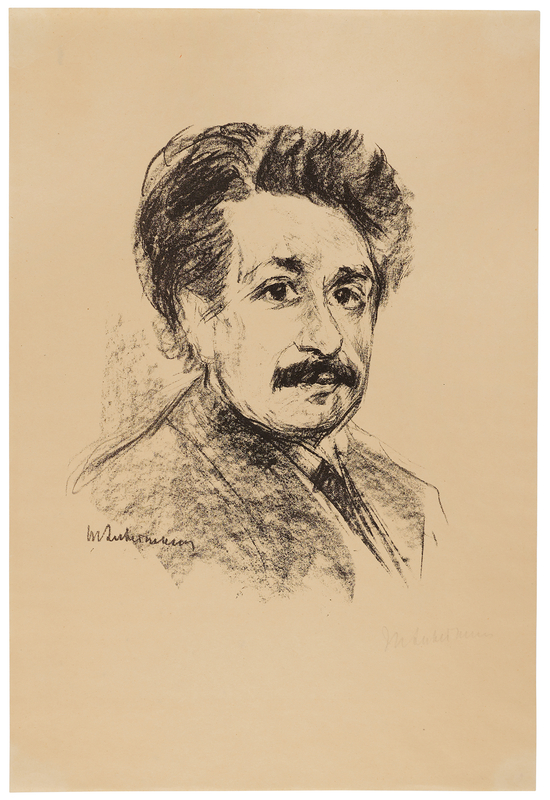 Lot 127 Albert Einstein Oversized Lithograph by Max Liebermann (1922)