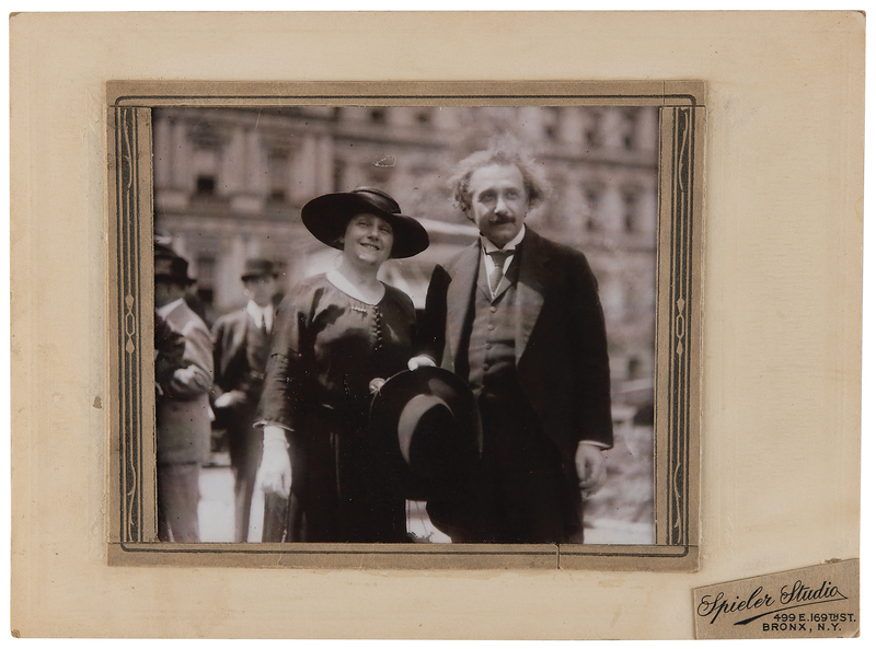 Lot 161 Albert and Elsa Einstein Original Photograph (c. 1921)
