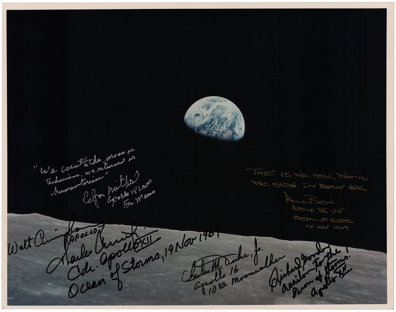 Lot 443 Apollo Astronauts (6) Multi-Signed Photograph