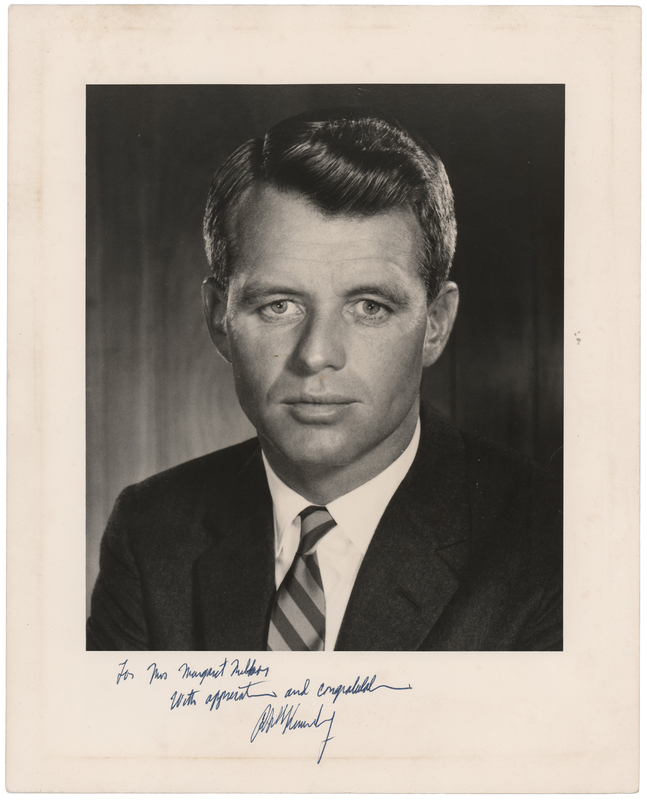 Lot 330 Robert F. Kennedy Signed Photograph