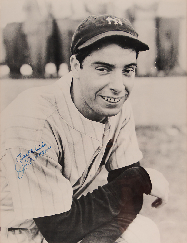 Lot 647 Joe DiMaggio Signed Poster (18˝ x 23.5˝)