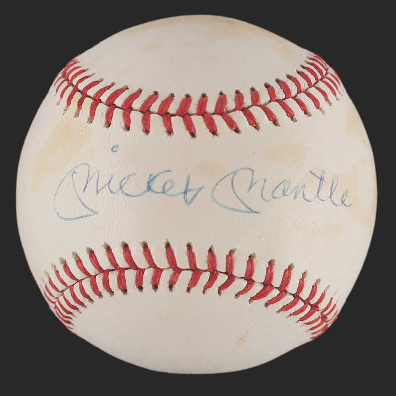 Lot 655 Mickey Mantle Signed Baseball