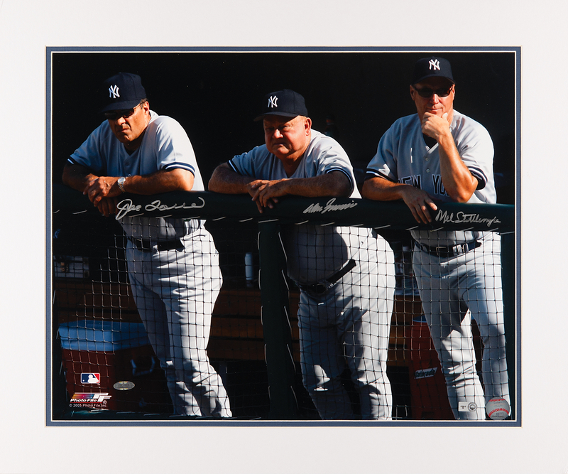 Lot 660 NY Yankees Managers and Coaches Oversized Signed Photograph