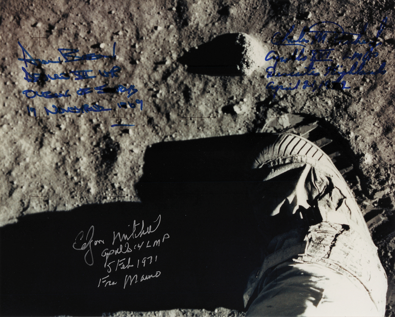 Lot 480 Moonwalkers: Bean, Mitchell, and Duke Signed Photograph