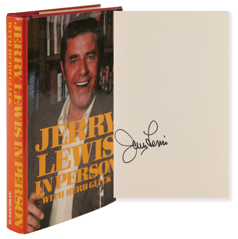 Lot 606 Jerry Lewis Signed Book - Jerry Lewis In Person