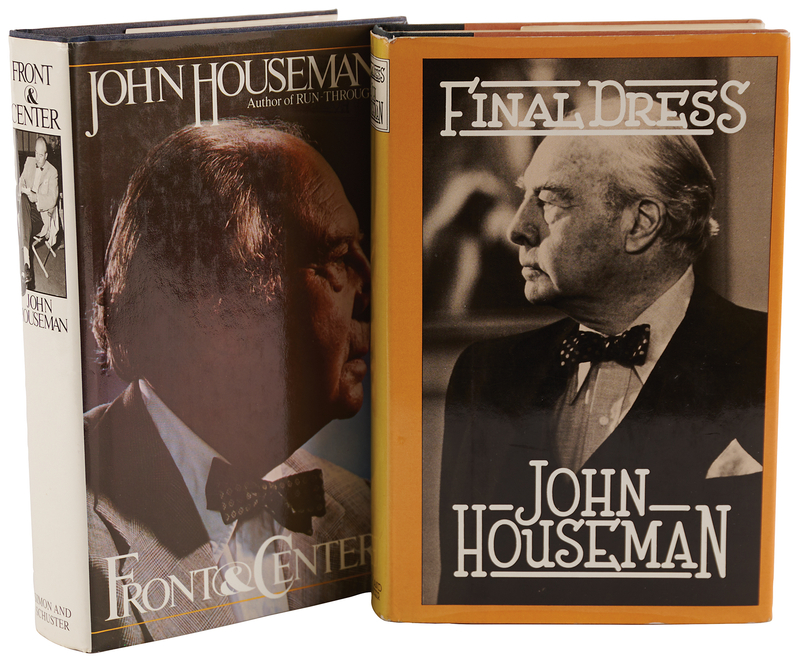 Lot 599 John Houseman (2) Signed Books - Final Dress and Front & Center
