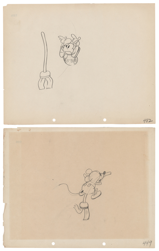 Lot 786 Mickey Mouse production drawings (2) from The Opry House