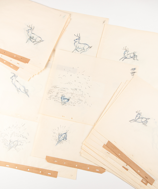 Lot 850 Bambi rough production drawings (31) from Bambi