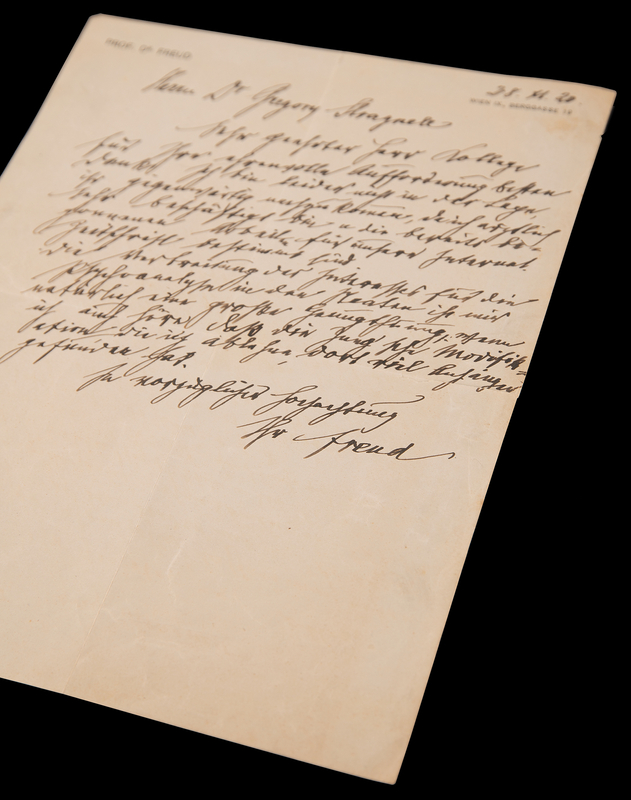Lot 250 Sigmund Freud Autograph Letter Signed On Carl Jung's Growing Influence in America - 