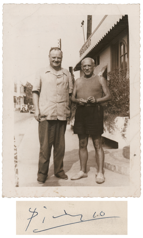 Lot 497 Pablo Picasso Signed Photograph