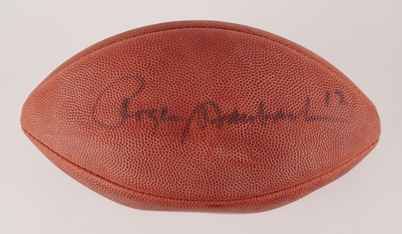 Lot 667 Roger Staubach Signed Football