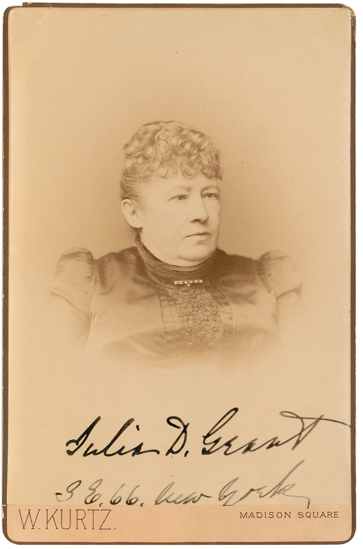 Lot 34 Julia D. Grant Signed Photograph