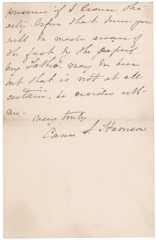 Lot 35 Caroline Harrison Autograph Letter Signed as First Lady