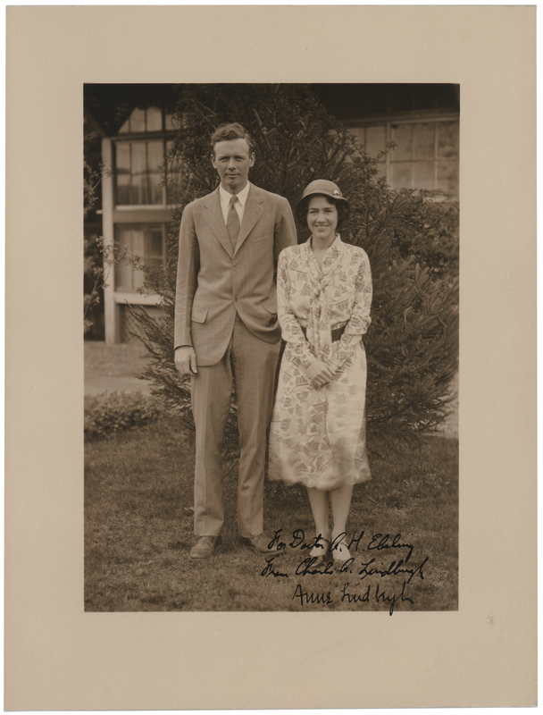 Lot 411 Charles and Anne Lindbergh Signed Photograph