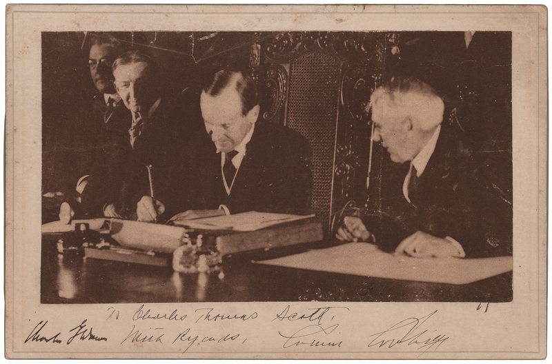 Lot 32 Calvin Coolidge and Charles G. Dawes Signed Photograph
