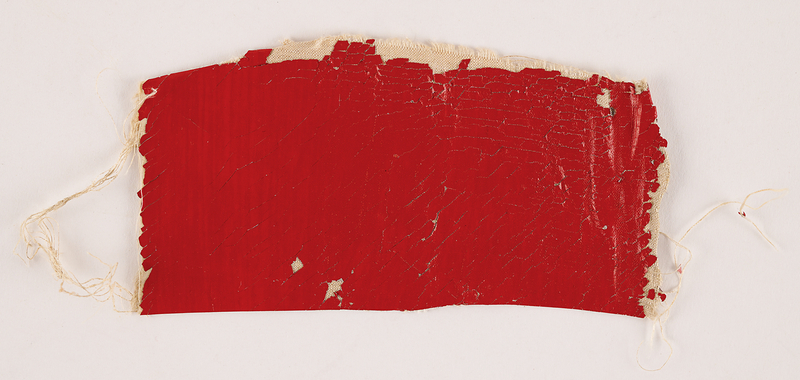 Lot 410 Hindenburg Flown Tail Fabric Swatch - Recovered by a Marine Guard at the Lakehurst Crash Site
