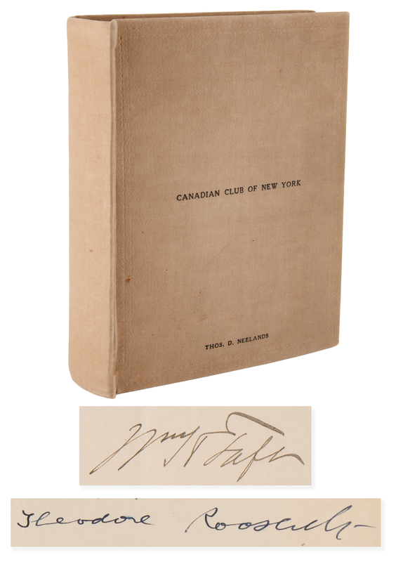 Lot 11 Theodore Roosevelt, William H. Taft, and Notables (190+) Signed Letters in Scrapbook