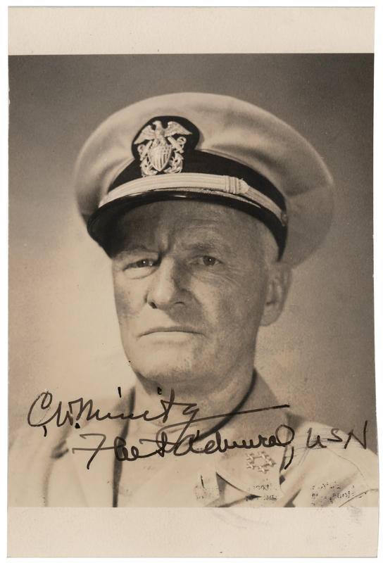 Lot 404 Chester Nimitz Signed Photograph