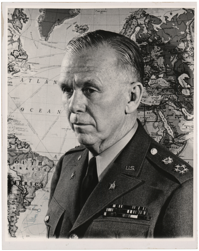 Lot 401 George C. Marshall Signed Photograph