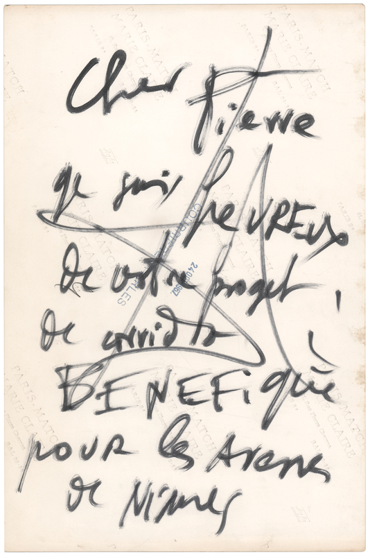 Lot 496 Salvador Dali Hand-Annotated Photograph: 