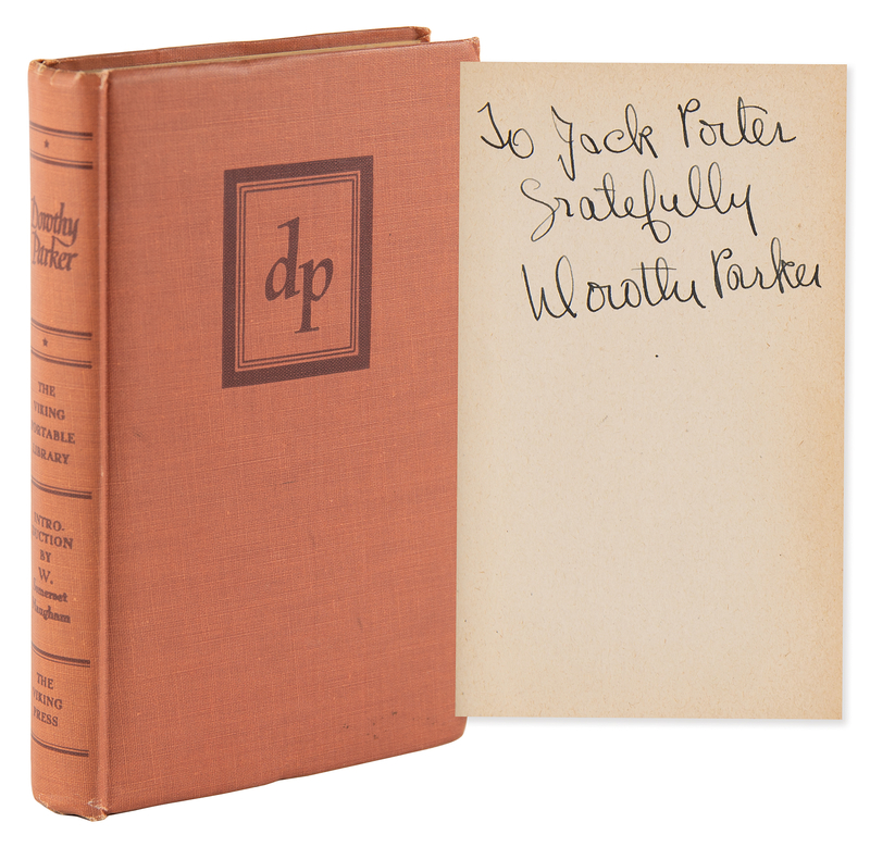 Lot 521 Dorothy Parker Signed Book- The Viking Portable Library
