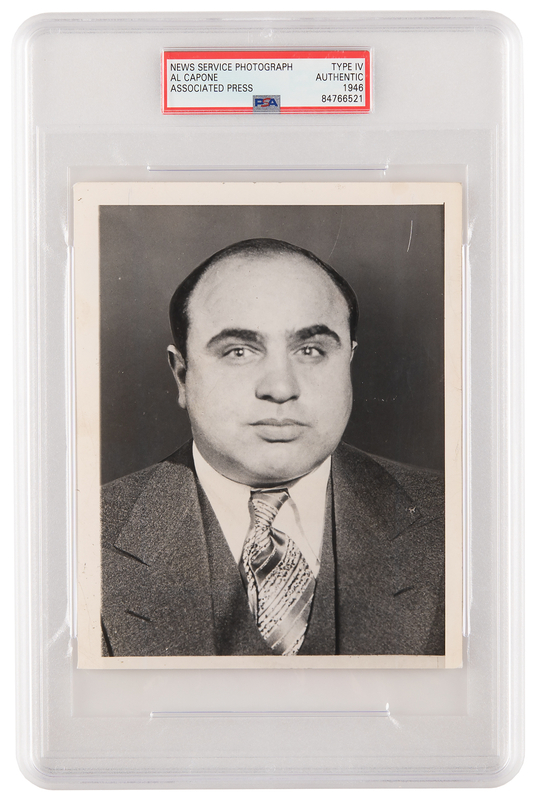 Lot 291 Al Capone Original 'Mugshot' Photograph - PSA Type IV