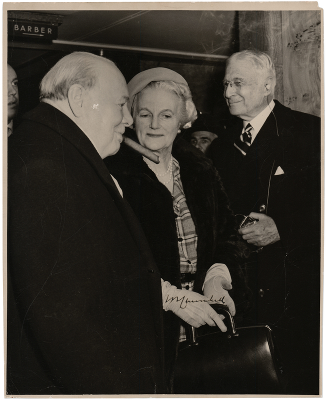 Lot 84 Winston Churchill Signed Photograph