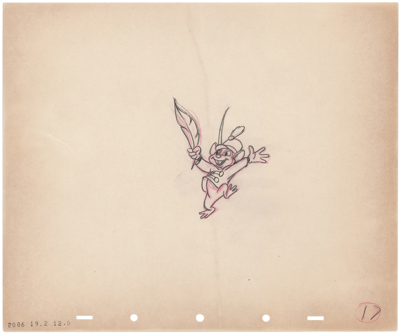 Lot 848 Timothy Mouse production drawing from Dumbo