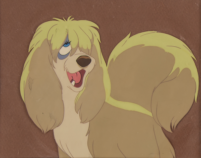 Lot 863 Peg production cel from Lady and the Tramp