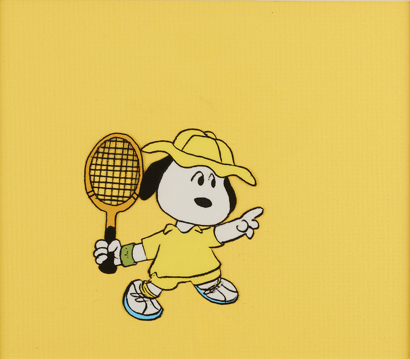 Lot 933 Snoopy production cel from You're a Good Sport, Charlie Brown