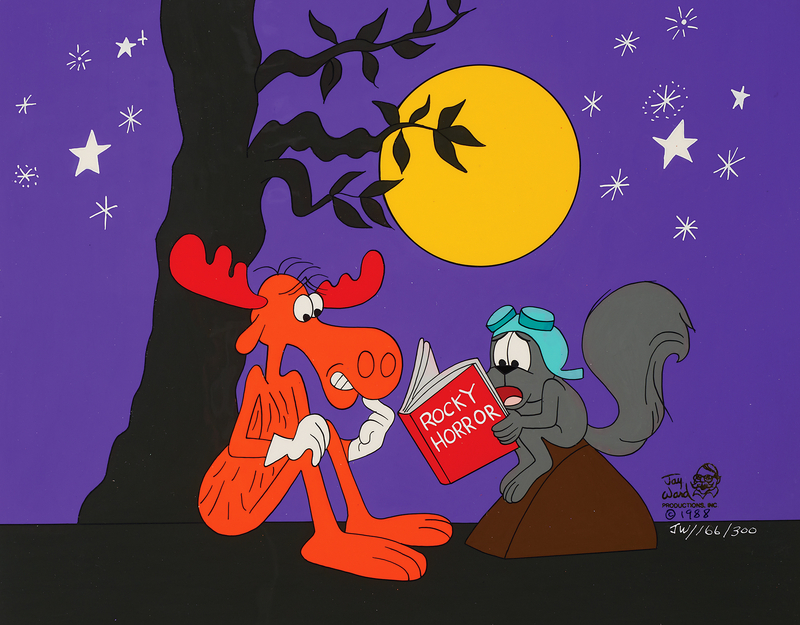 Lot 934 Rocky and Bullwinkle limited edition cel from Adventures of Rocky and Bullwinkle and Friends - 'Rocky Horror' (#166/300)