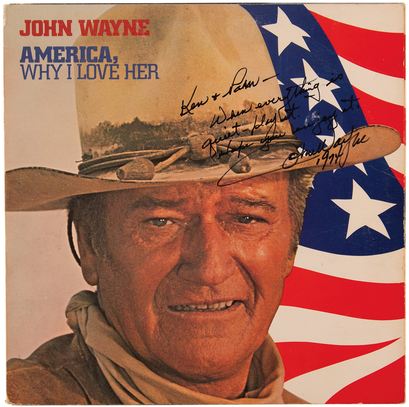 Lot 552 John Wayne Signed Album - America, Why I Love Her