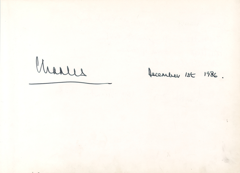 Lot 331 King Charles III Signature