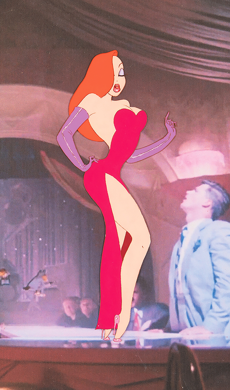 Lot 759 Jessica Rabbit production cel from Who Framed Roger Rabbit