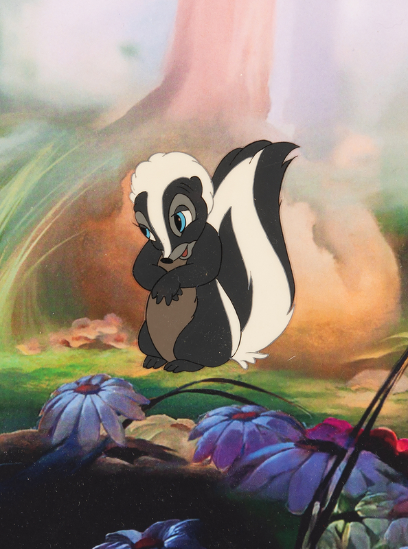 Lot 742 Flower production cel from Bambi
