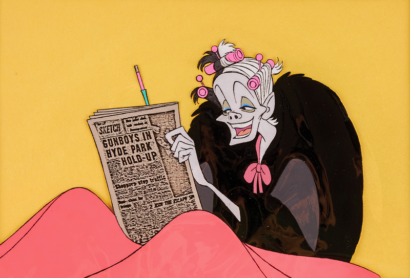 Lot 754 Cruella de Vil production cel from One Hundred and One Dalmations