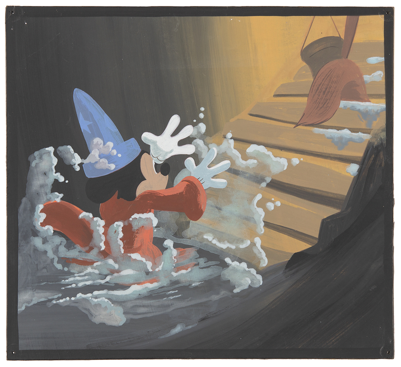 Lot 727 Mickey Mouse concept painting from Fantasia