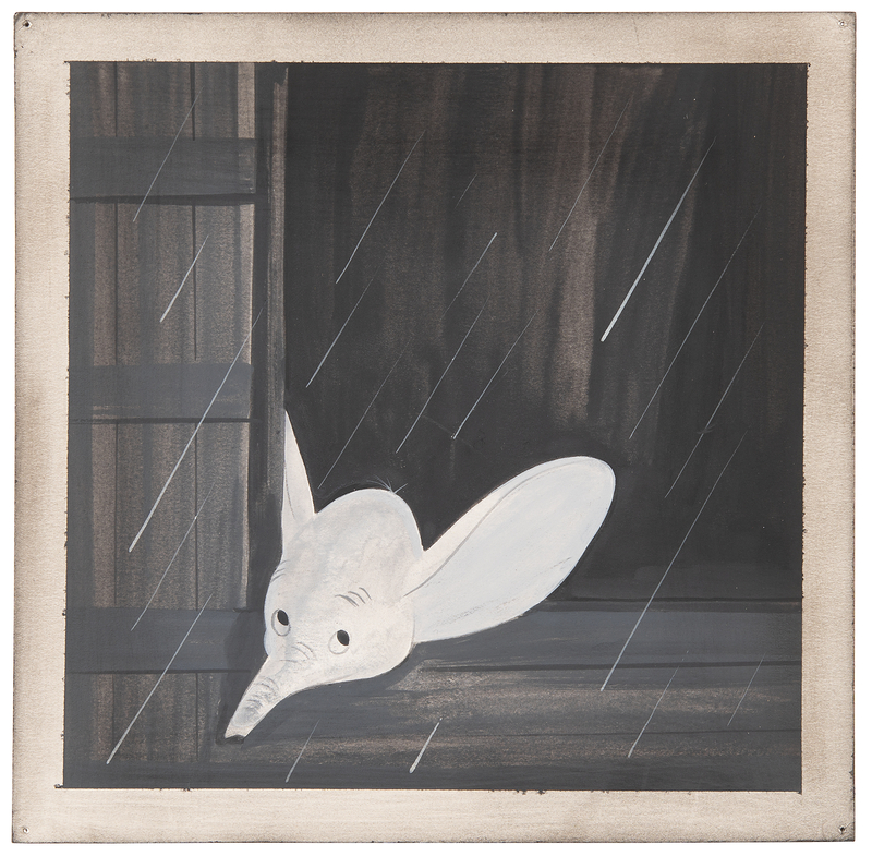 Lot 766 Mary Blair concept painting of Baby Dumbo for Dumbo