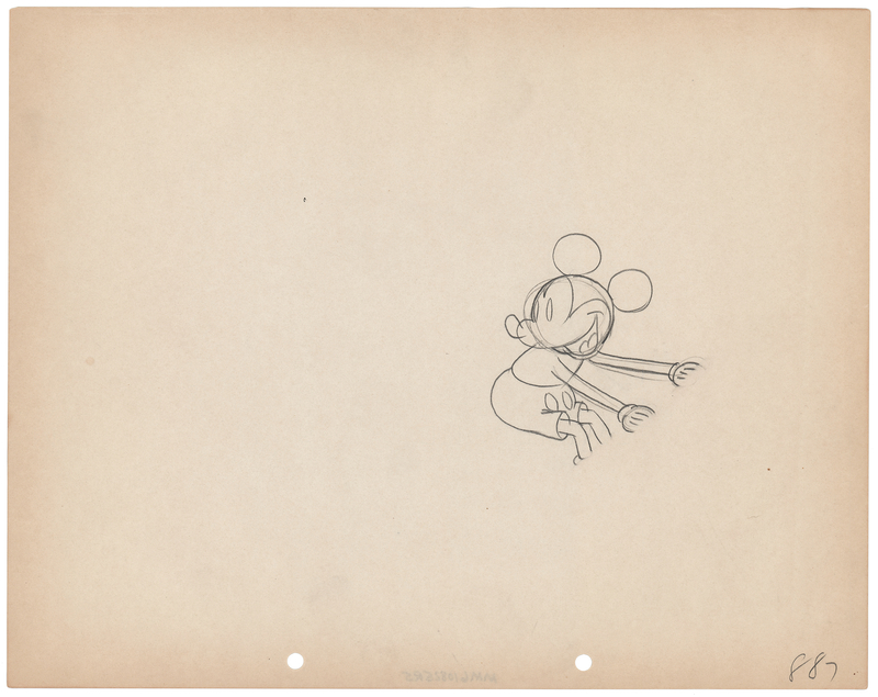 Lot 793 Mickey Mouse production drawing from Puppy Love